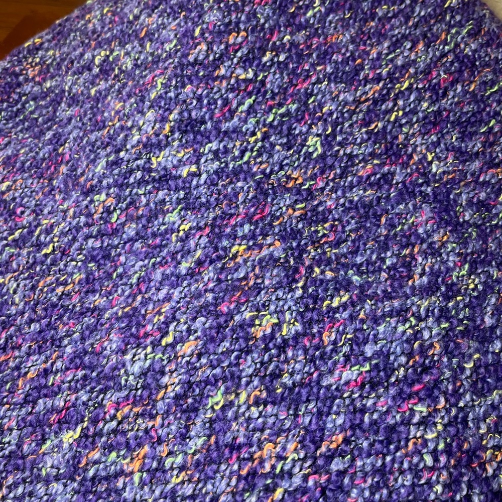 Purple Tweed Sweater Knit Fabric - 1 1/2 yds 56” Wide